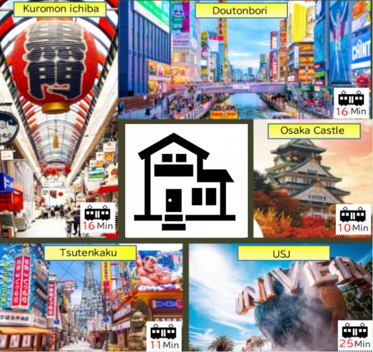 大阪Jr天王寺駅・寺田町駅から徒歩圏内！ファミリー大歓迎の広々欧風ハイツ！公寓 外观 照片